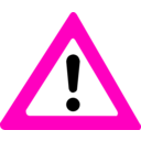 download Warning Sign clipart image with 315 hue color