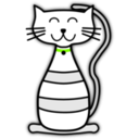download Kitten clipart image with 90 hue color