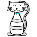 download Kitten clipart image with 180 hue color