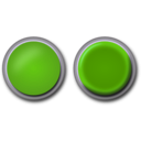 download Red Button clipart image with 90 hue color