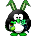 download Bunny Penguin clipart image with 90 hue color