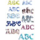 download Ten Text Textures clipart image with 180 hue color