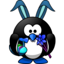 download Bunny Penguin clipart image with 180 hue color