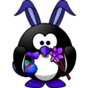 download Bunny Penguin clipart image with 225 hue color