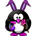 download Bunny Penguin clipart image with 270 hue color