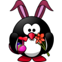 download Bunny Penguin clipart image with 315 hue color