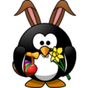 download Bunny Penguin clipart image with 0 hue color