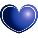 download Heart clipart image with 225 hue color