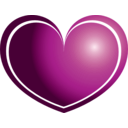 download Heart clipart image with 315 hue color