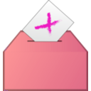 download Vote No Icon clipart image with 315 hue color