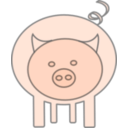 download The Pig clipart image with 45 hue color