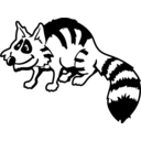 download Raccoon clipart image with 90 hue color