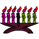 download Kwanzaa Kinara Kwanzaa Candles clipart image with 315 hue color