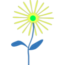 download Whimsical Pink Flower clipart image with 90 hue color