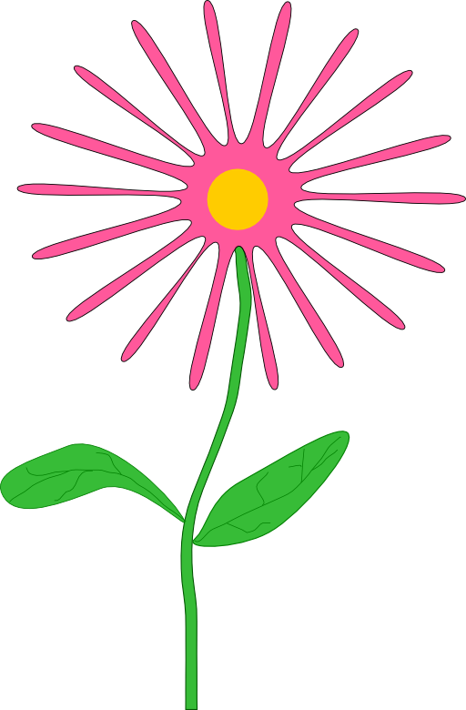 Whimsical Pink Flower
