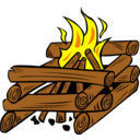 download Campfires And Cooking Cranes clipart image with 0 hue color