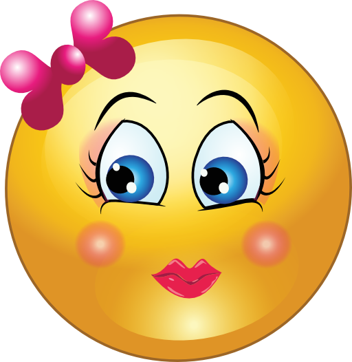 Pretty Girl Smiley Emoticon