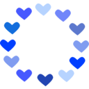 download Circle Of Love clipart image with 225 hue color