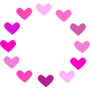 download Circle Of Love clipart image with 315 hue color