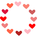 download Circle Of Love clipart image with 0 hue color