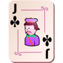 download Ornamental Deck Jack Of Clubs clipart image with 315 hue color