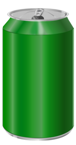 Green Soda Can