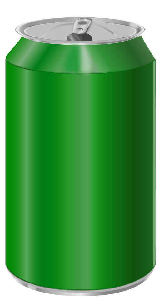 Green Soda Can