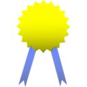 download Winner Ribbon clipart image with 180 hue color