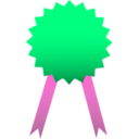 download Winner Ribbon clipart image with 270 hue color