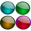 download Glossy Orbs 1 clipart image with 180 hue color