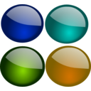 download Glossy Orbs 1 clipart image with 225 hue color