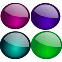 download Glossy Orbs 1 clipart image with 315 hue color