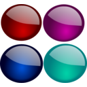 download Glossy Orbs 1 clipart image with 0 hue color