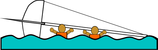 Sailing Capsized Rescue Illustrations