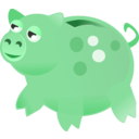 download Piggy Bank clipart image with 135 hue color