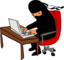 Ninja Working At Desk