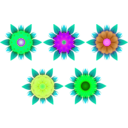 download Flowers clipart image with 90 hue color