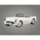 download 1953 Corvette clipart image with 45 hue color
