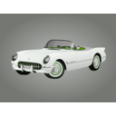download 1953 Corvette clipart image with 90 hue color