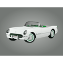 download 1953 Corvette clipart image with 135 hue color