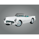 download 1953 Corvette clipart image with 180 hue color