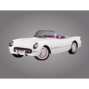download 1953 Corvette clipart image with 315 hue color