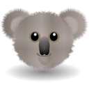 download Funny Koala Face Cartoon clipart image with 45 hue color