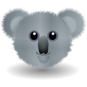 download Funny Koala Face Cartoon clipart image with 225 hue color