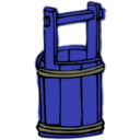 download Wooden Bucket clipart image with 225 hue color