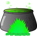 download Bubbling Cauldron clipart image with 90 hue color
