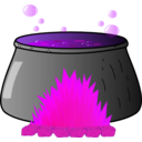download Bubbling Cauldron clipart image with 270 hue color
