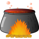 download Bubbling Cauldron clipart image with 0 hue color