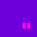 download Red Gift clipart image with 270 hue color