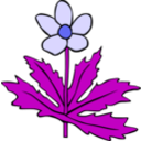 download Gg Anemone Canadensis clipart image with 180 hue color